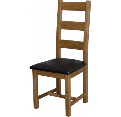Deluxe Oak Ladder Back Chair